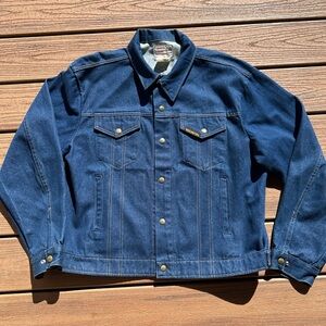 Vintage 70s Saddle King Western Denim Jean Trucker Jacket